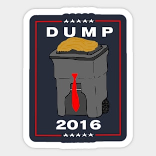 DUMP FOR PRESIDENT! (Red) Sticker